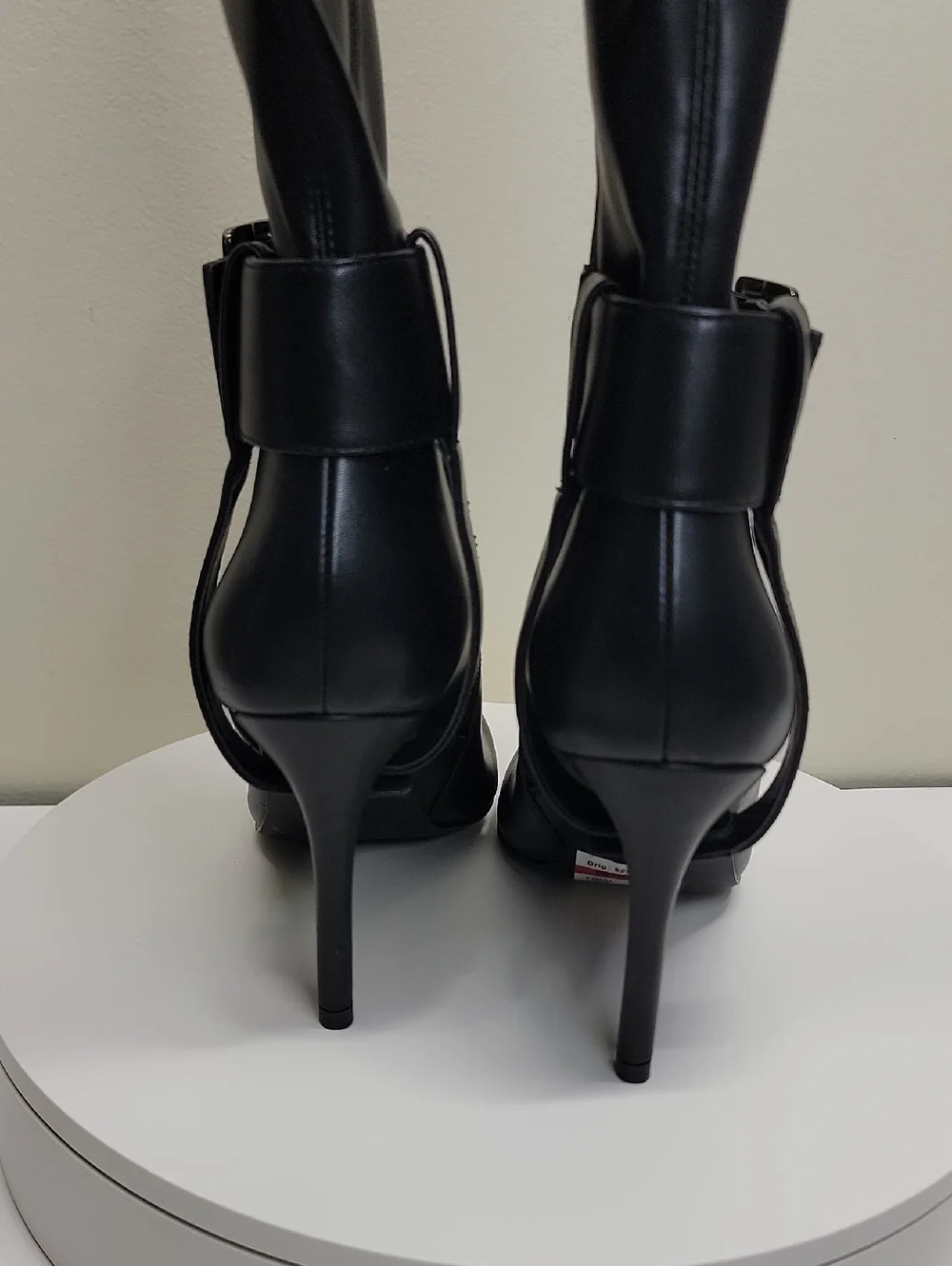 AMINAH ABDUL JILLIL NEW IN BOX Black Over-the-Knee Stiletto Boots